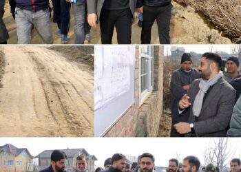 DC Srinagar inspects new GMS Gangbug building