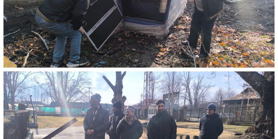 Director Agriculture Kashmir assesses wind damage