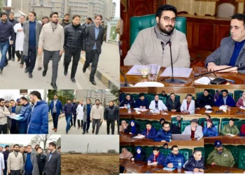DC Srinagar, SKIMS Director review infrastructure upgradation, traffic decongestion at SKIMS
