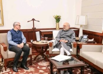 CM Omar meets Amit Shah in Delhi