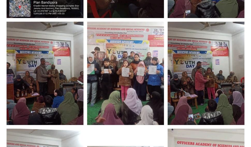 Mission Vatsalya Bandipora celebrates National Youth Day