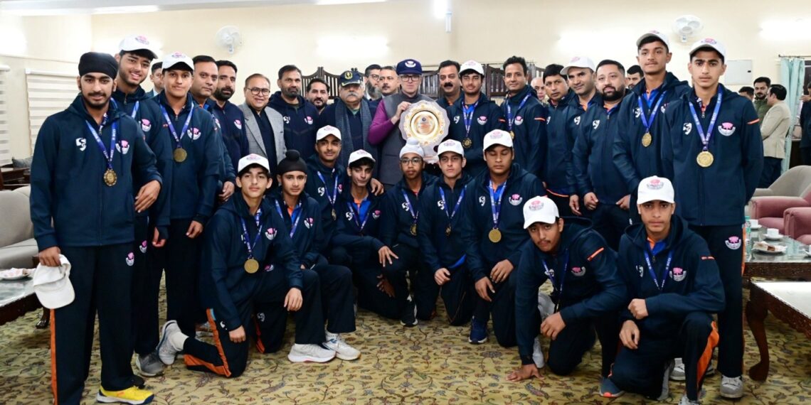 === Vijay Merchant Trophy win ===  CM felicitates victorious J&K U-16 cricket team