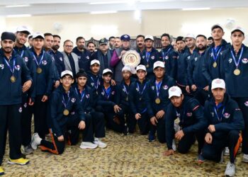 === Vijay Merchant Trophy win ===  CM felicitates victorious J&K U-16 cricket team
