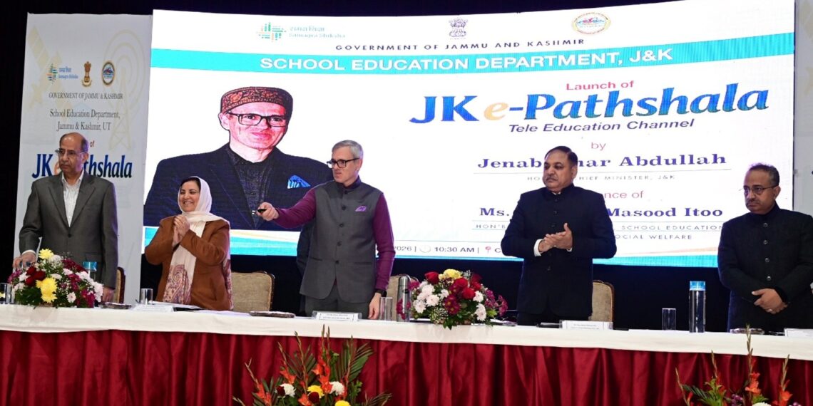 CM Omar launches JK e-Pathshala tele education channel