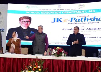CM Omar launches JK e-Pathshala tele education channel