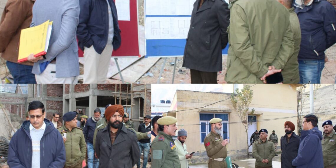 Principal Secretary inspects SDRF building construction
