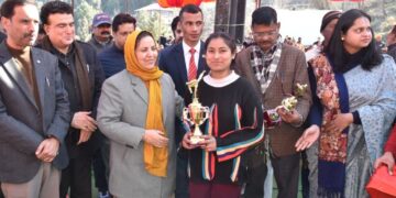 Sakeena Itoo felicitates ISKOI Karate medallists in Udhampur