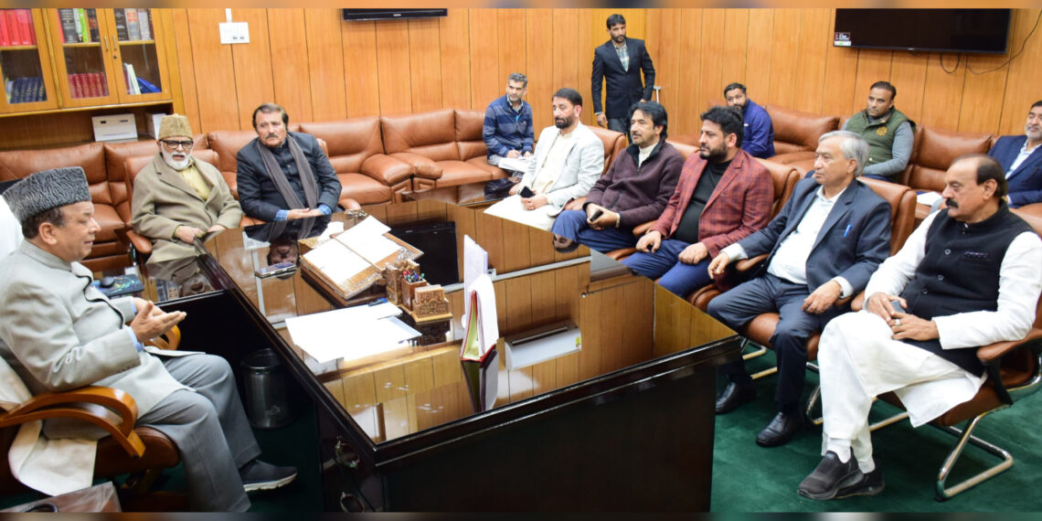 Speaker JKLA chairs all-party, BAC meet ahead of budget session