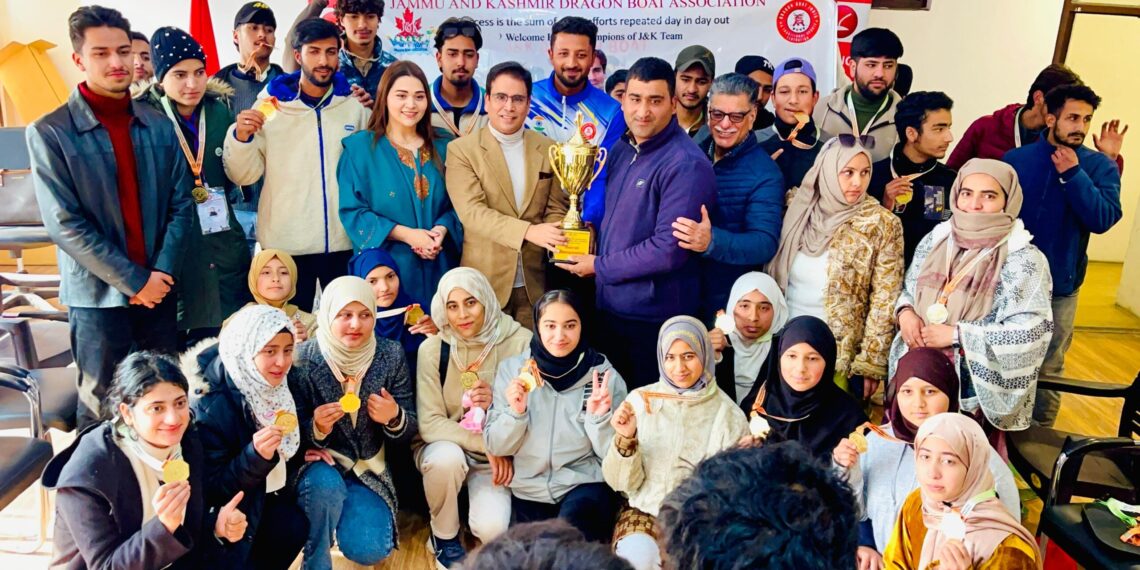 Tanvir Sadiq hails performance of JK athletes at National Dragon Boat Championship
