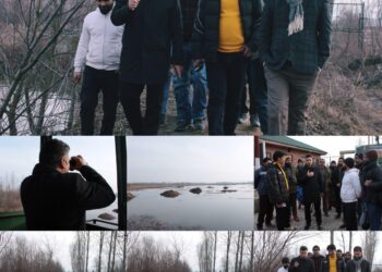 DC Budam assesses demarcation of Hokarsar Wetland