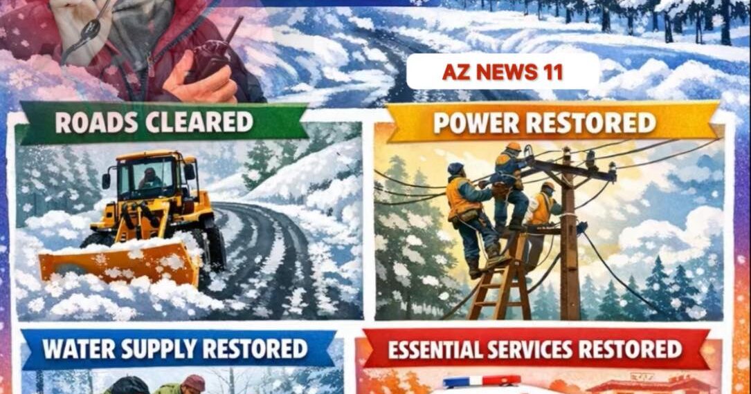 Shopian administration restores essential services after heavy snowfall