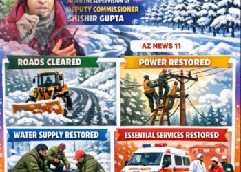 Shopian administration restores essential services after heavy snowfall