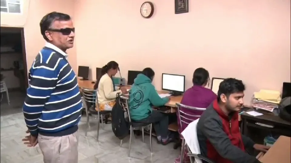 J&K visually impaired seek braille institute