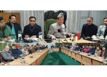 Speaker JK Assembly interacts with media fraternity ahead of Budget session