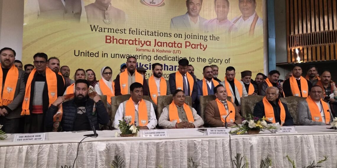 BJP expands in Kashmir as several leaders switch sides