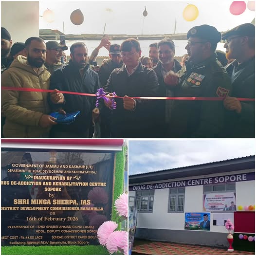 Sopore gets drug de-addiction centre