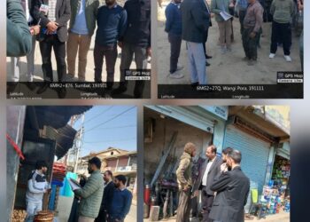 DTF inspects Sumbal in Rescue & Rehabilitation Drive