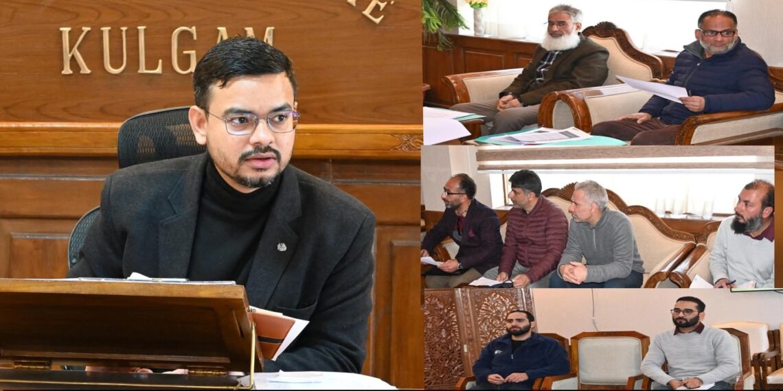 DC Kulgam reviews progess of PM Surya Ghar–Muft Bijli Yojana