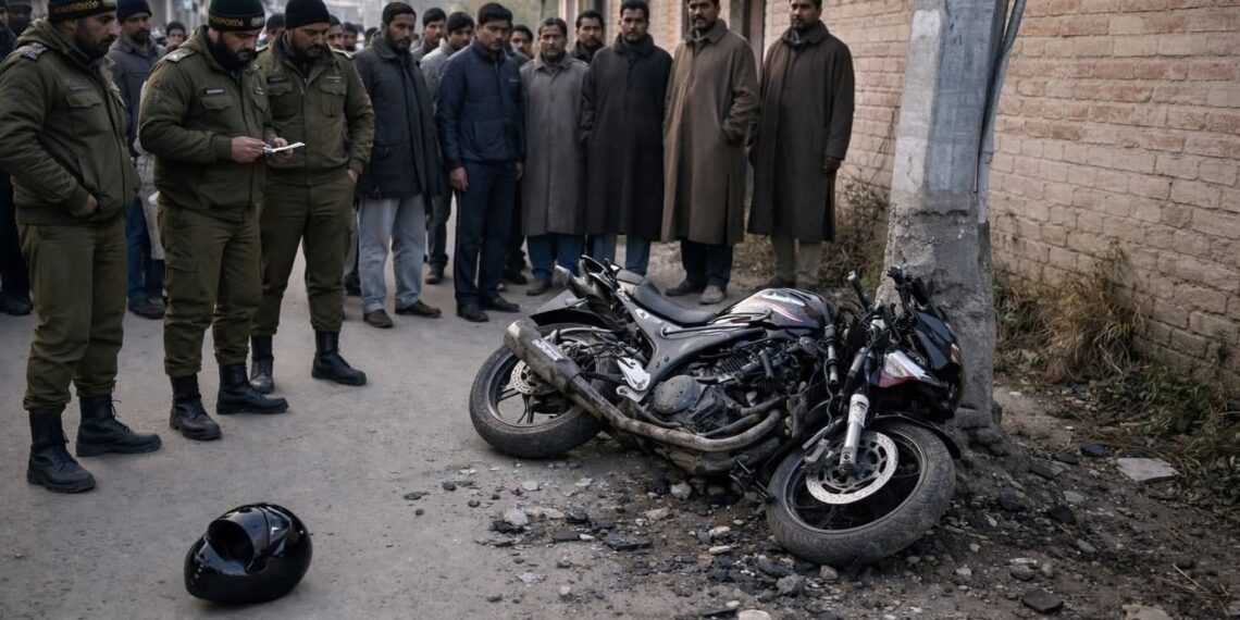 Father of four killed in bike-electric pole collision