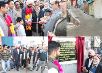 DC Doda inaugurates construction of Motorable Path at Nehru Chowk