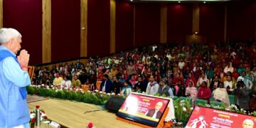 LG Sinha lays foundation stone of Sri Shankaracharya Temple envisioned in 1960