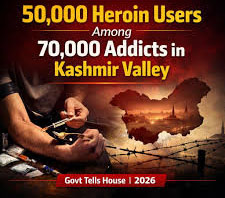 === GOVT INFORMS HOUSE === 50,000 heroin users among 70,000 addicts in Valley
