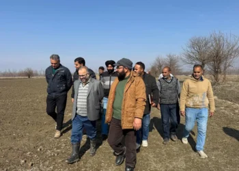 Director Agriculture Kashmir visits seed multiplication farm Padgampora