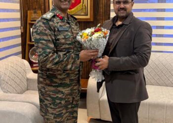 Satish Sharma reviews border infrastructure development