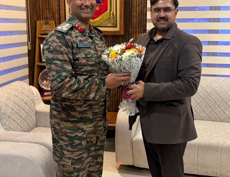 Satish Sharma reviews border infrastructure development