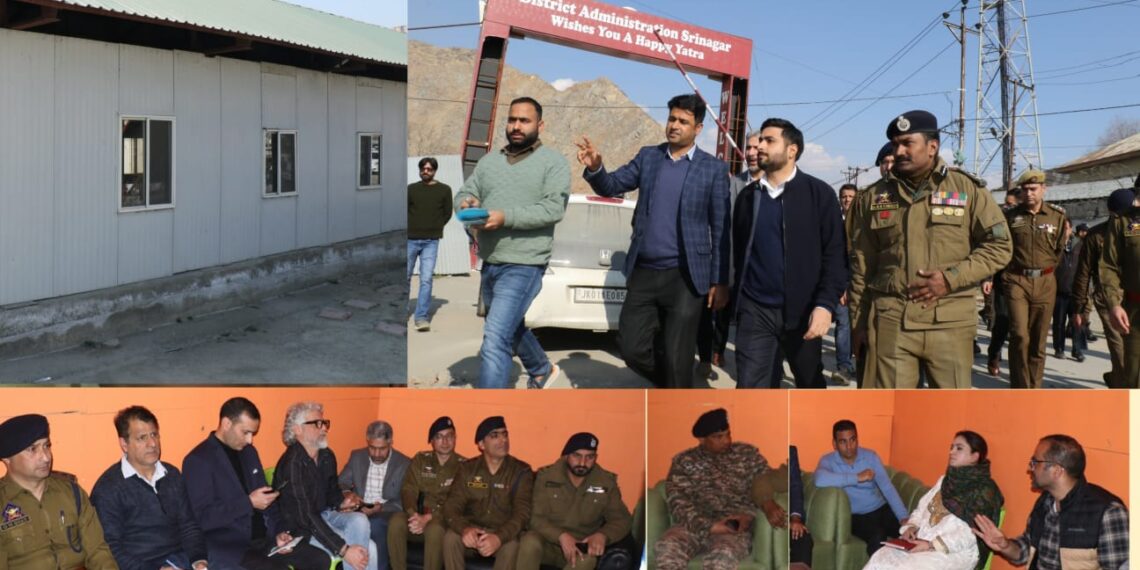 SANJY-2026: DC Srinagar, SSP visit Yatra Transit Camp Pantha Chowk