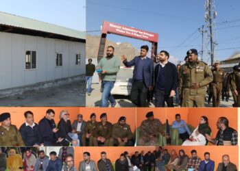 SANJY-2026: DC Srinagar, SSP visit Yatra Transit Camp Pantha Chowk