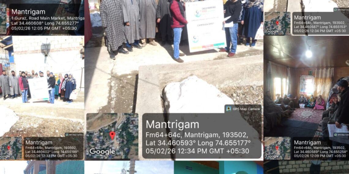 Child Marriage Free Bharat : Mission Vatsalya Bandipora holds awareness programme