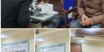 Free Eye Medical Camp organised for advocates, Litigants at district court Srinagar 