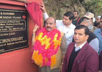Dy CM lays foundation stones for multiple road projects