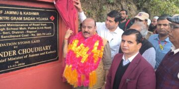 Dy CM lays foundation stones for multiple road projects