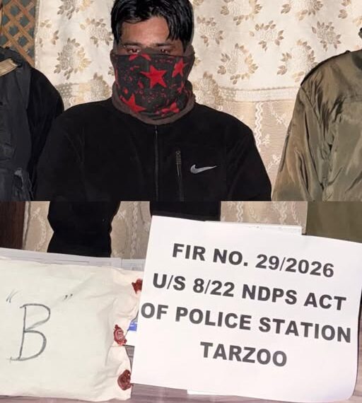 Police arrest drug peddler in Sopore