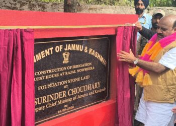 Dy CM lays foundation stone for Nowshera PMGSY roads