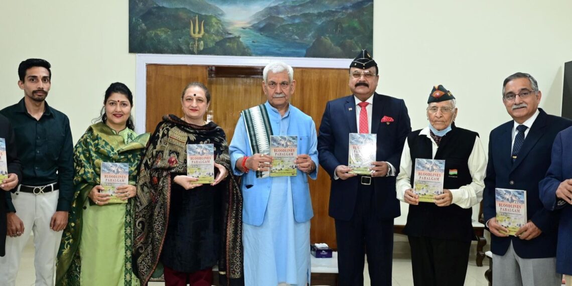 ‘Bloodlines Pahalgam’ book presented to LG Sinha