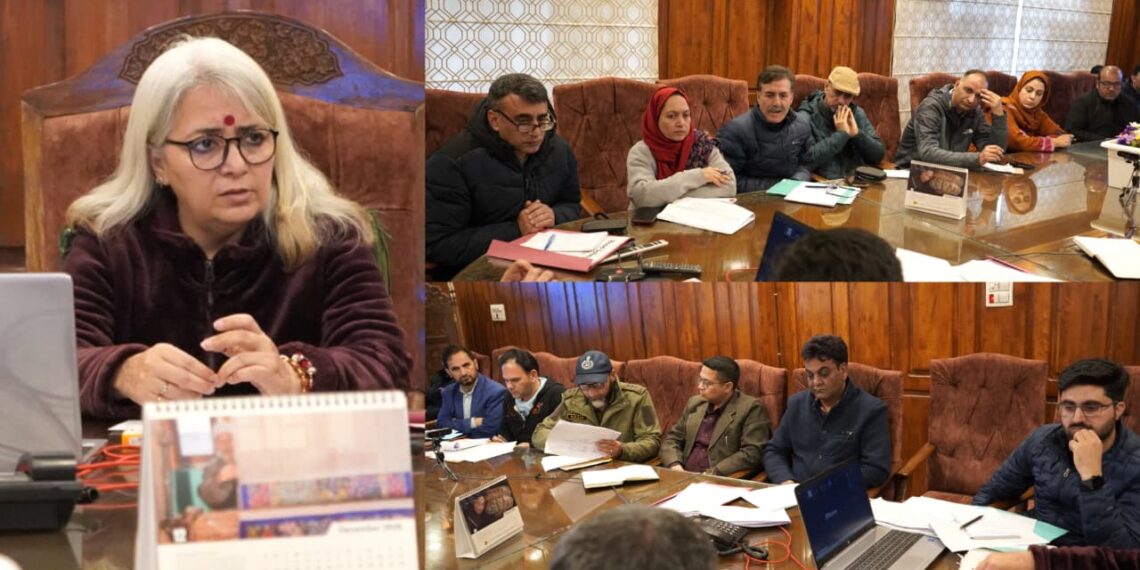 DDC Bandipora reviews District CAPEX Budget 2025–26