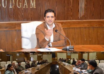 DC Budgam reviews progress of 125-bedded district hospital, 100-bedded CCU
