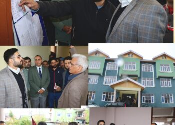 DC Srinagar inspects newly constructed hostel for wards of ex-servicemen/martyrs at Peerbagh