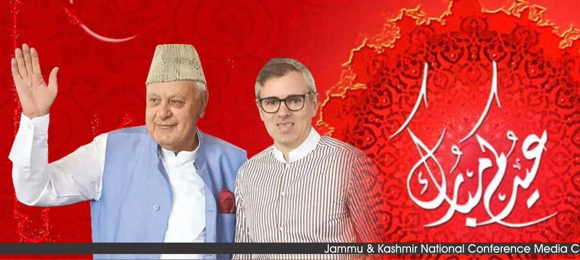 Eid-ul-Fitr : Dr Farooq, Omar greets people