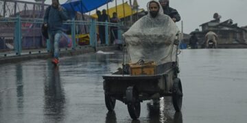 Rains, snow end prolonged dry spell in Kashmir