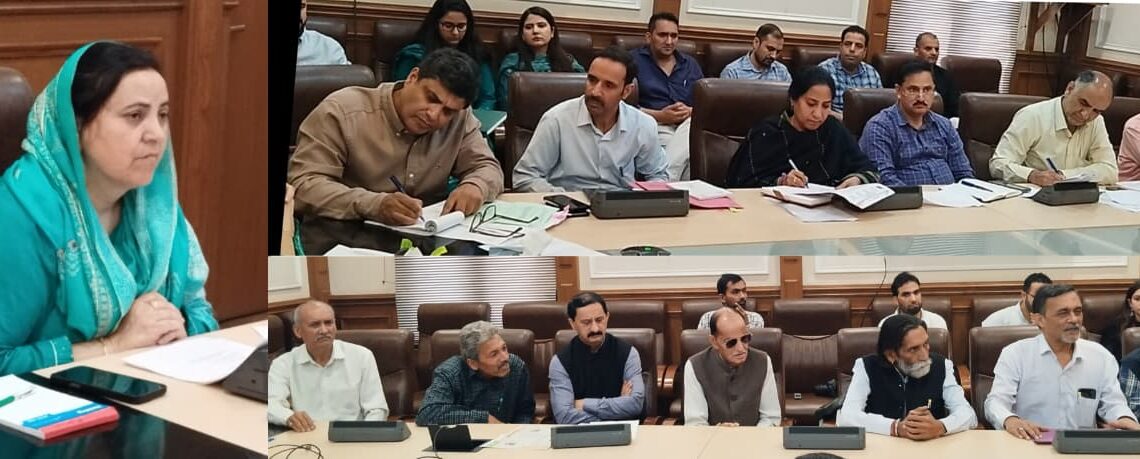 Sakeena Itoo directs measures to strengthen support system for PWDs in J&K