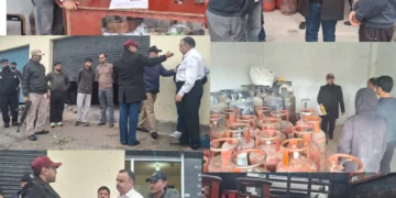 Satish Sharma leads market checking drive across Jammu