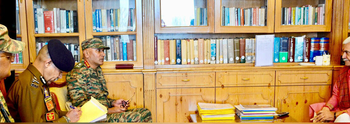 LG Sinha chairs back-to-back security review meetings in Kashmir  