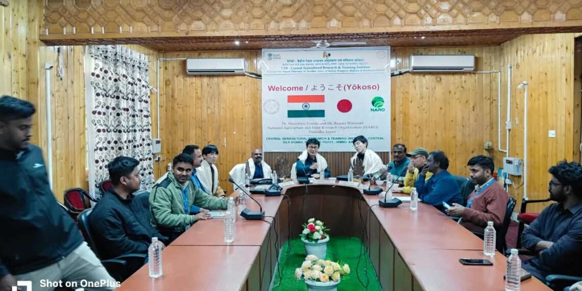 Japanese Sericulture scientists visit CSB–CSR&TI Pampore, P4-BSF Manasbal