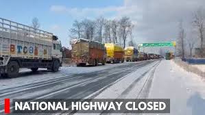 Snowfall disrupts road connectivity across J&K, key highways closed