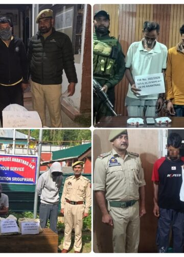 === Nasha-Mukt J&K Abhiyan ===  13 drug peddlers arrested across Kashmir, contraband seized