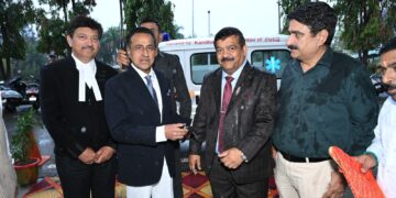 Kandhari Beverages donates ambulance to J&K High Court